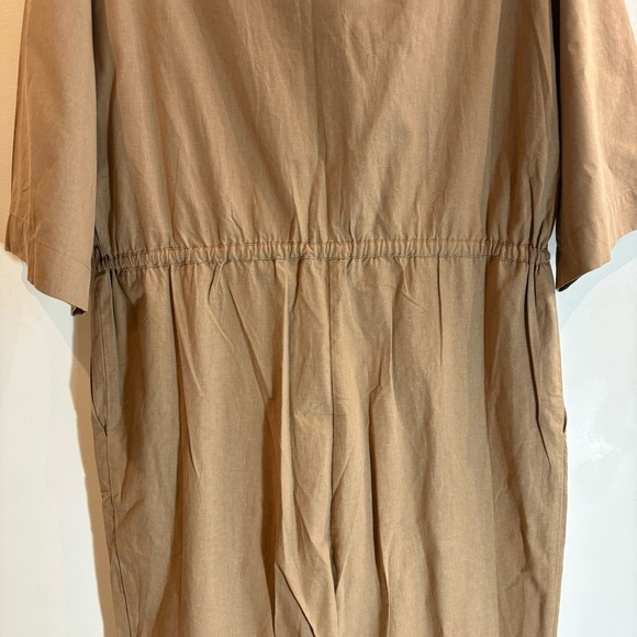 FRANK & OAK Sz L Jumpsuit The Kapok Button Closure Drawstring Pockets NEW - Picture 11 of 13